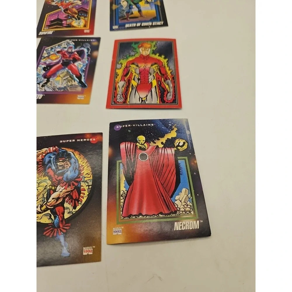 1992 Necrom‎ Marvel Universe Super Heroes Milestones Trading Cards Lot Of 16